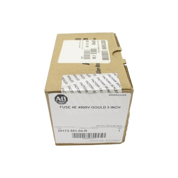 ALLEN BRADLEY 25172-551-04-R 4800V DATE: 2016 (BR/WH) NSFS