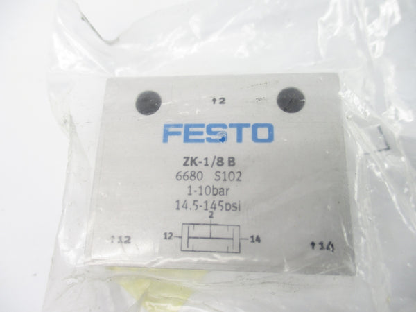 FESTO ZK-1/8B 6680 14.5-145PSI NSMP