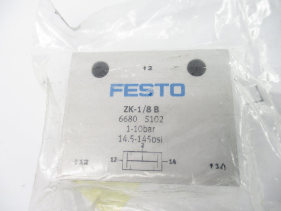 FESTO ZK-1/8B 6680 14.5-145PSI NSMP