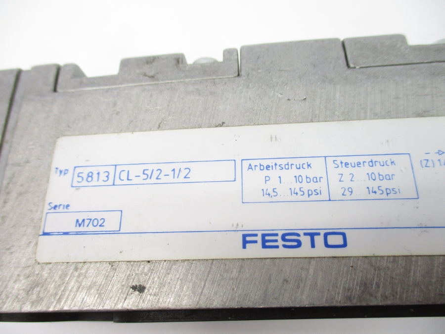 FESTO CL-5/2-1/2 5813 14.5-145PSI NSNP