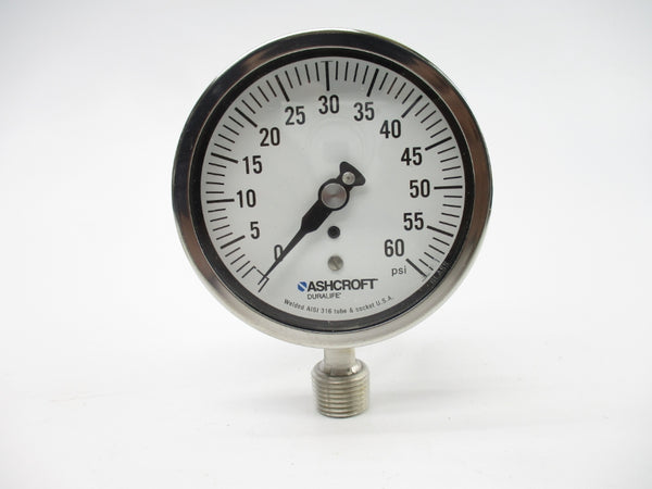 ASHCROFT 35-1009-SW-04L-60#-XMPNHSG 0-60PSI 3-1/2" NSMP