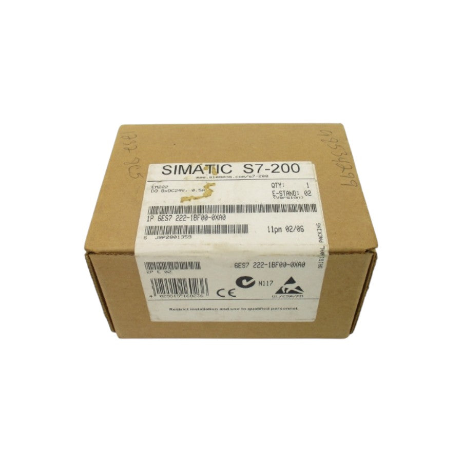 SIEMENS 6ES7222-1BF00-0XA0 24VDC 0.5A NSFS