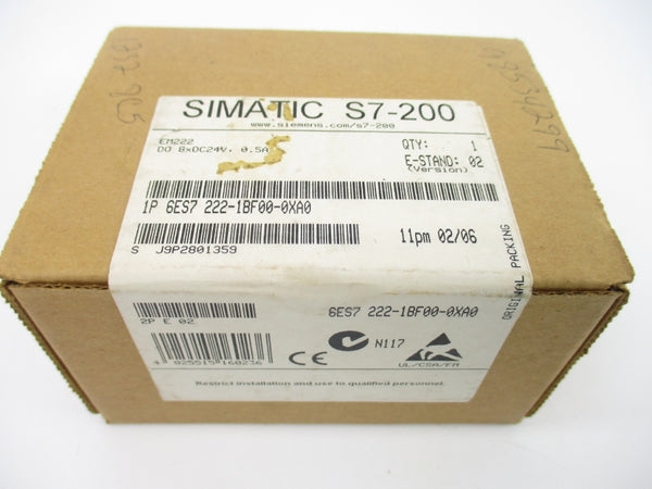 SIEMENS 6ES7222-1BF00-0XA0 24VDC 0.5A NSFS