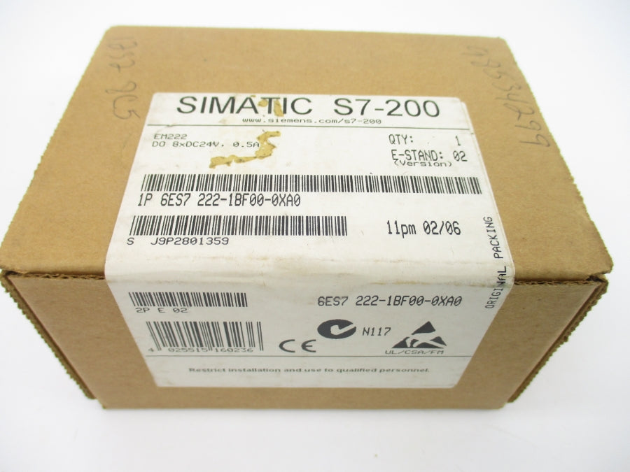 SIEMENS 6ES7222-1BF00-0XA0 24VDC 0.5A NSFS