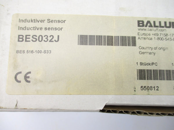 BALLUFF BES516-100-S33 BES032J NSMP