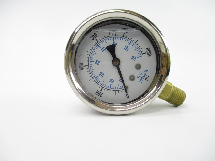 GAUGE 201L-254M 0-1000PSI NSMP