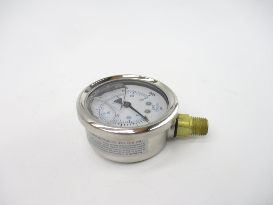GAUGE 201L-254M 0-1000PSI NSMP