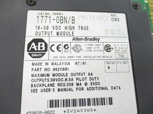 ALLEN BRADLEY 1771-OBN SER. B 10-30VDC REV. C03 NSNP