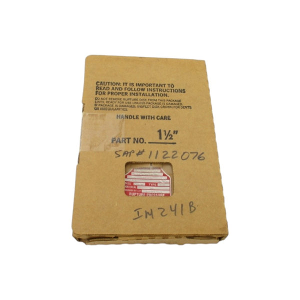 BS&B SAFETY SYSTEMS A1080634-1 124.5PSI 1-1/2" NSMP