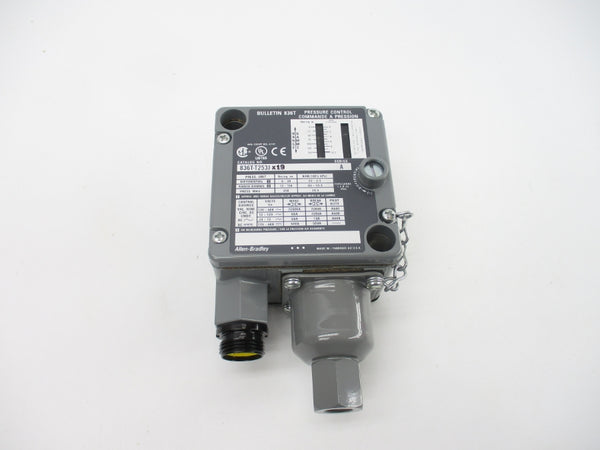 ALLEN BRADLEY 836T-T253JX19 SER. A 120-600V 60A 12-150PSI (BR/WH) NSMP