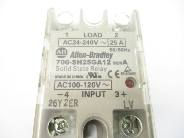 ALLEN BRADLEY 700-SH25GA12 SER. A 100-120VAC 25A NSNP