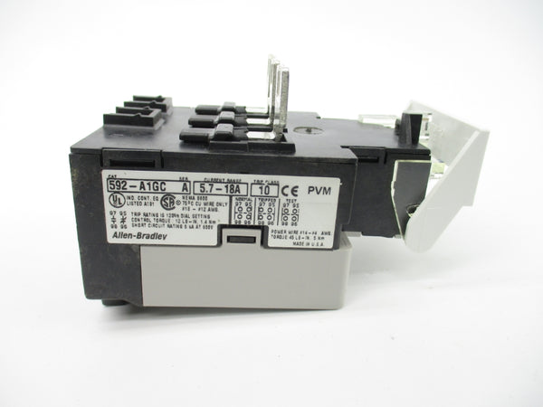 ALLEN BRADLEY 592-A1GC SER. A 600V 5.7-18A (BR/WH) NSMP