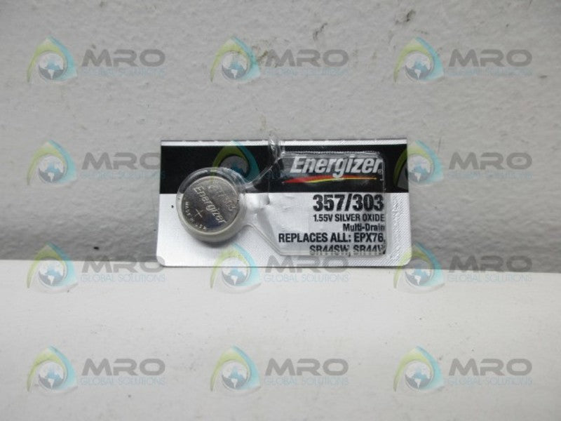 ENERGIZER 357/303 SILVER OXIDE BATTERY NSNP ORIGINAL PACKAGE