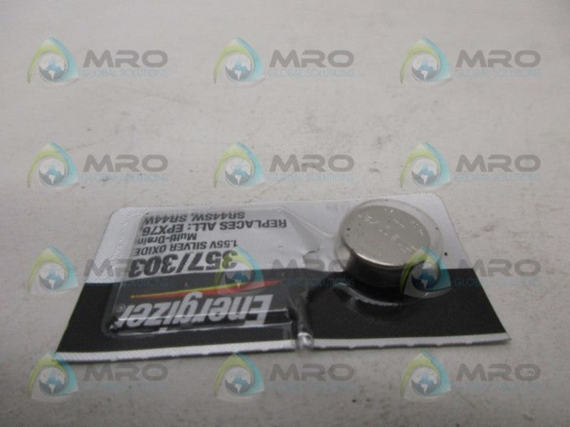 ENERGIZER 357/303 SILVER OXIDE BATTERY NSNP ORIGINAL PACKAGE