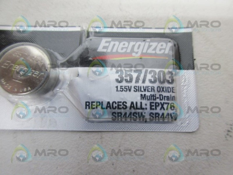 ENERGIZER 357/303 SILVER OXIDE BATTERY NSNP ORIGINAL PACKAGE