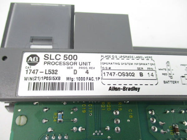 ALLEN BRADLEY 1747-L532 SER. D F/W 14 24VDC (NO DOOR/ NO KEY) NSNP