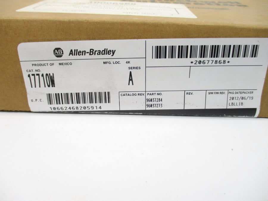 ALLEN BRADLEY 1771-OW SER. A DATE: 2012 NSFS