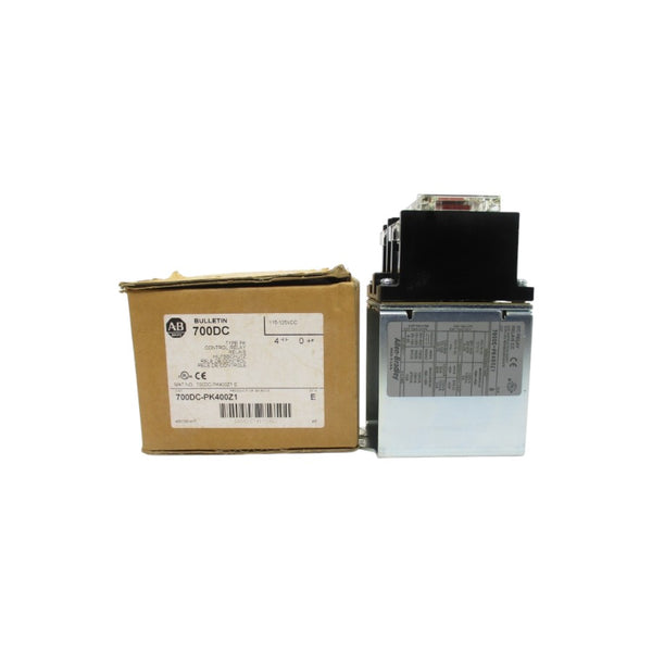 ALLEN BRADLEY 700DC-PK400Z1 SER. E 115-125VDC 60A (BR/WH) NSMP