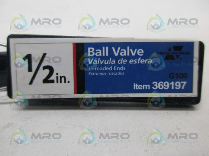 AMERICAN VALVE 369197 BALL VALVE NSNP
