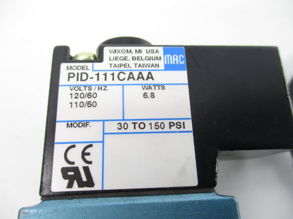MAC PID-111CAAA 110/120V 30-150PSI (AS PICTURED1) NSNP