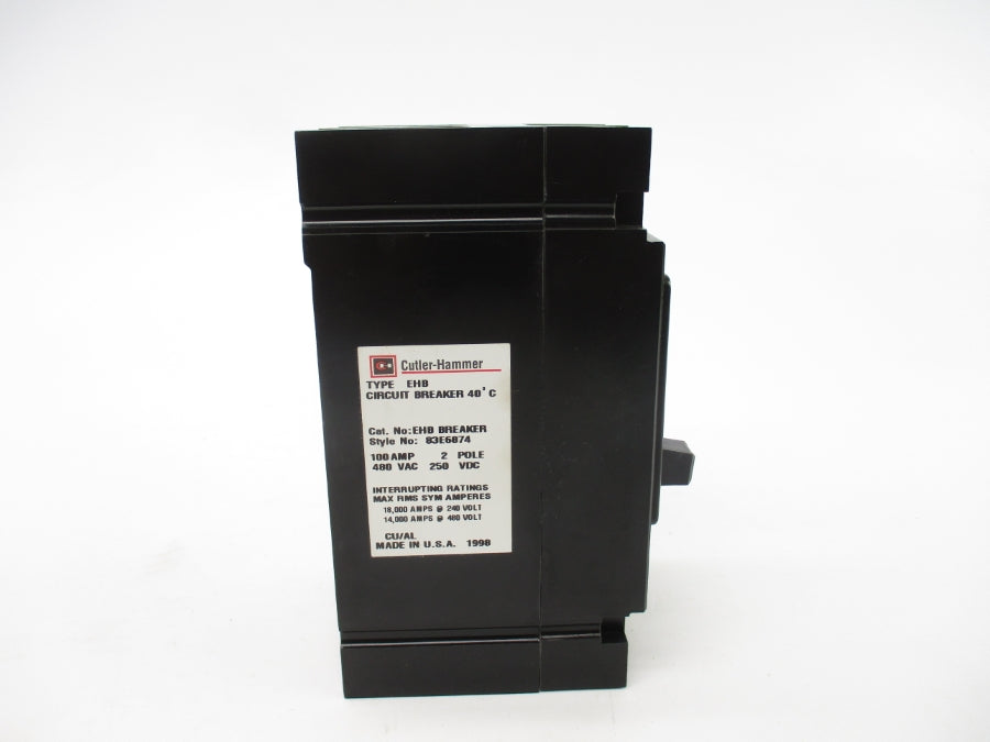 CUTLER HAMMER EHB-BREAKER 83E6874 480VAC 100A NSMP
