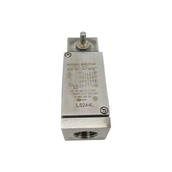 MICRO SWITCH LS2A4L 600VAC 10A NSNP