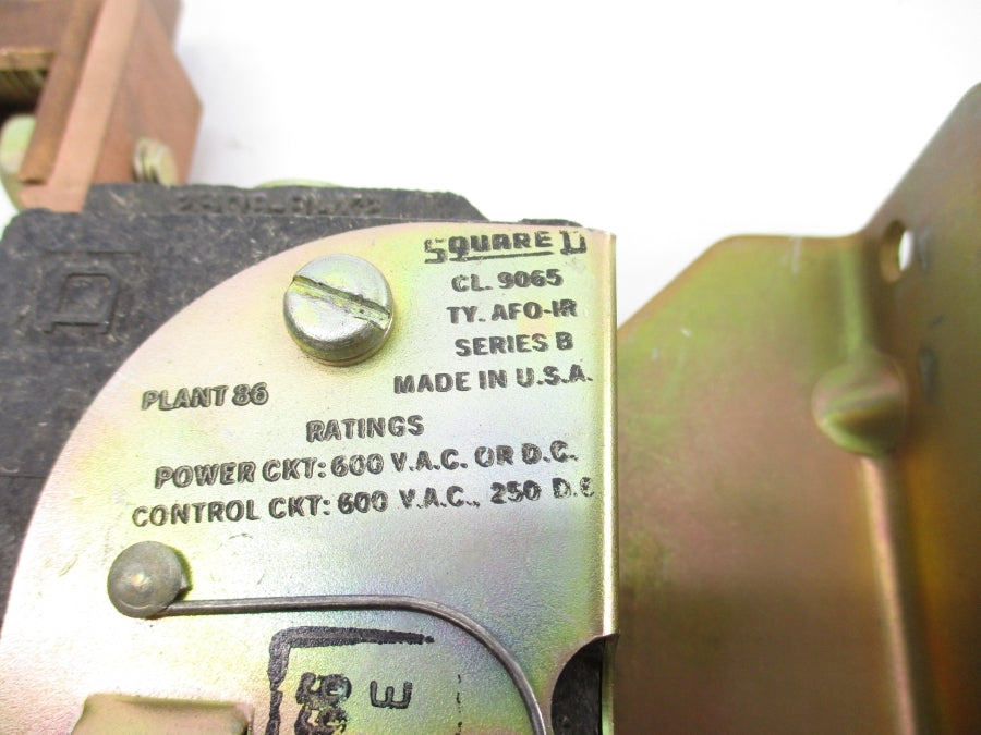 SQUARE D 9065AFO-IR SER. B 600VAC/DC NSNP