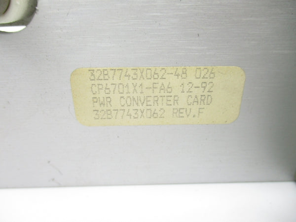 EMERSON 32B7743X062 CP6701X1-FA6 REV. F NSNP