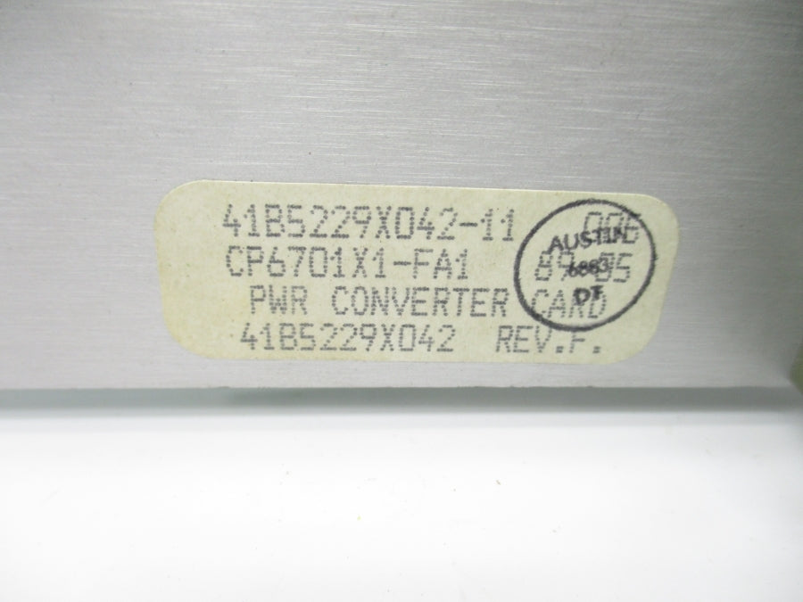 EMERSON 41B5229X042 CP6701X1-FA1 REV. F NSNP