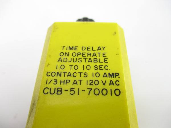 POTTER & BRUMFIELD CUB-51-70010 120VAC 10A NSNP