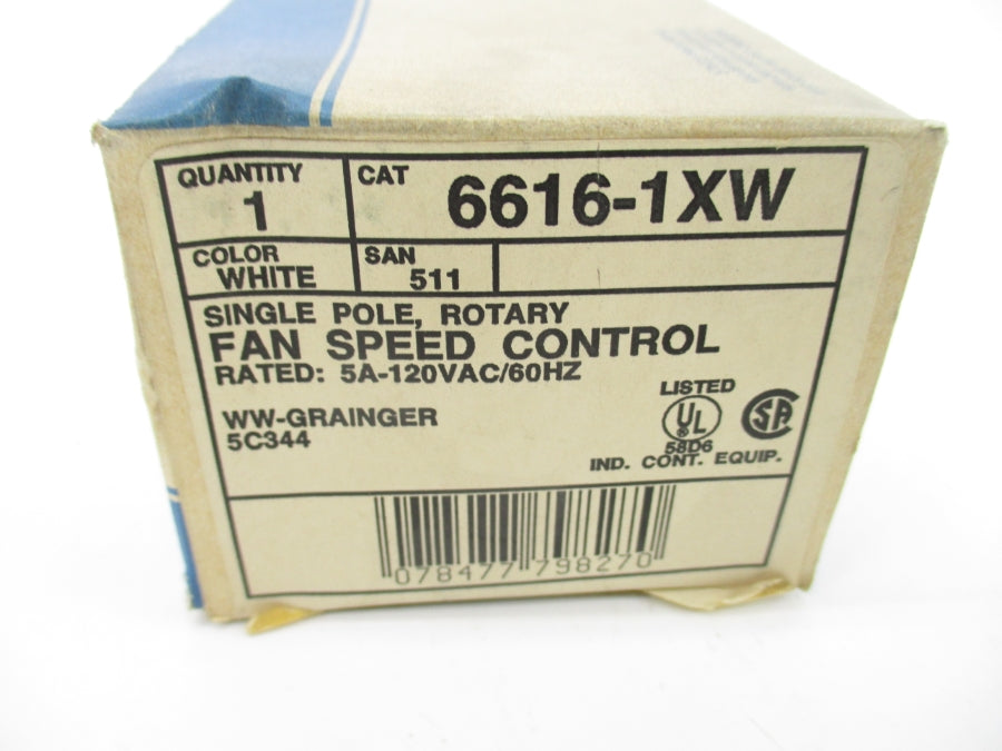 LEVITON 6616-1XW 120VAC 5A NSMP