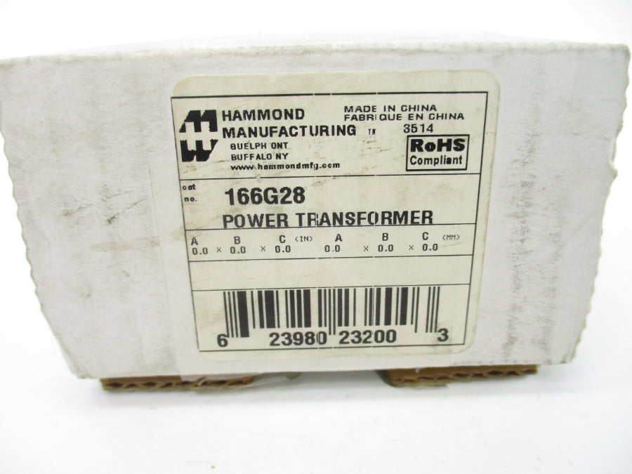 HAMMOND MANUFACTURING 166G28 115V 0.5A NSMP