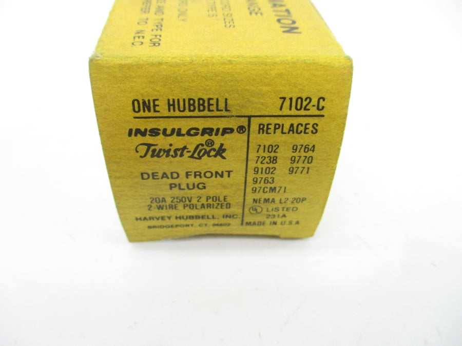 HUBBELL 7102-C 250V 20A NSMP