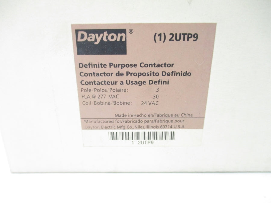 DAYTON 2UTP9 24VAC 30A NSMP