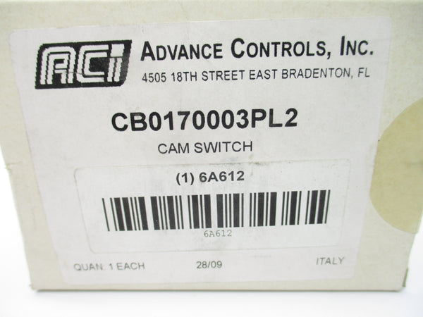 ADVANCE CONTROLS CB0170003PL2 6A612 NSMP