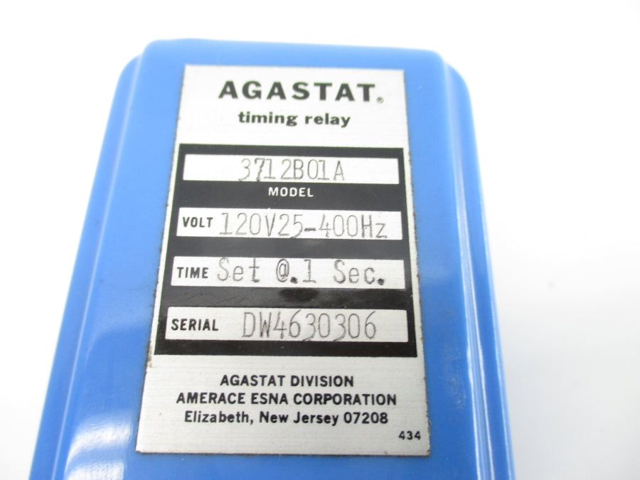 AGASTAT 3712B01A 120V 1S NSNP