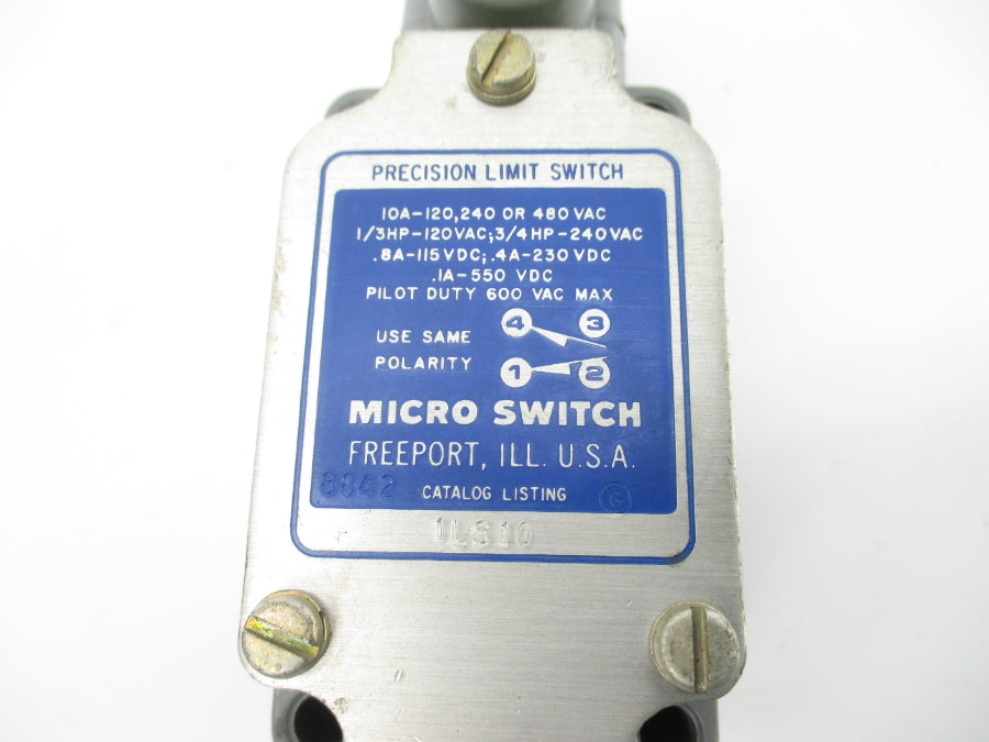 MICRO SWITCH 1LS10 600VAC 10A (GREY) NSNP