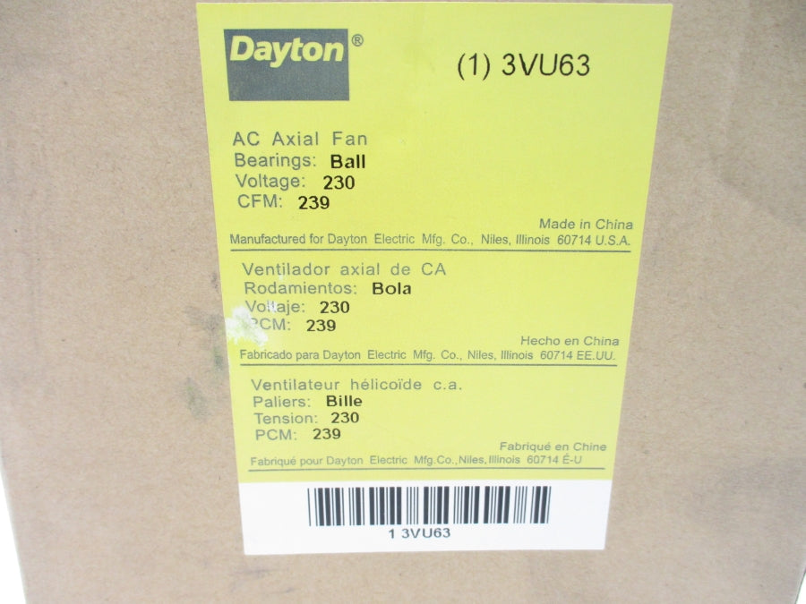 DAYTON 3VU63 220-240V 0.11A NSMP