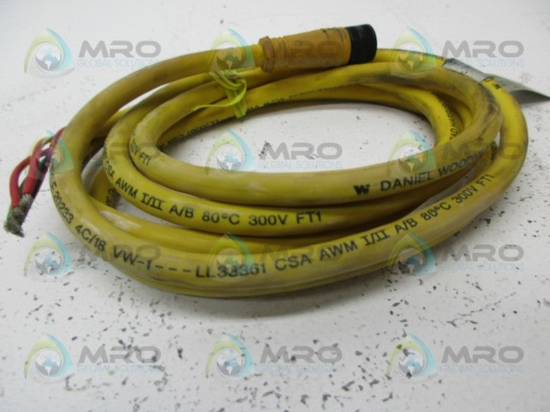 DANIEL WOODHEAD 704000B01F060 MICRO CHANGE CORD 4P STRAIGHT FEMALE UNMP
