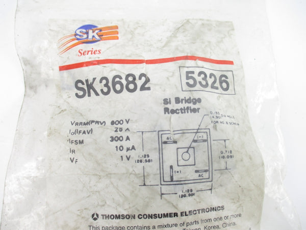 THOMSON CONSUMER ELECTRONICS SK3682 600V 25A NSMP