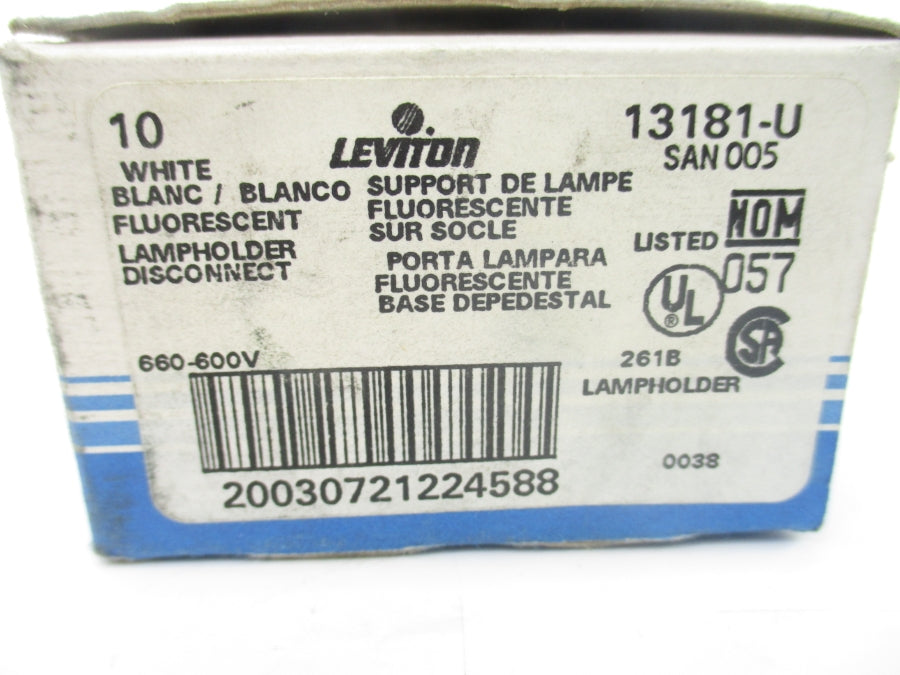 LEVITON 13181-U 600V (PKG OF 10) NSMP