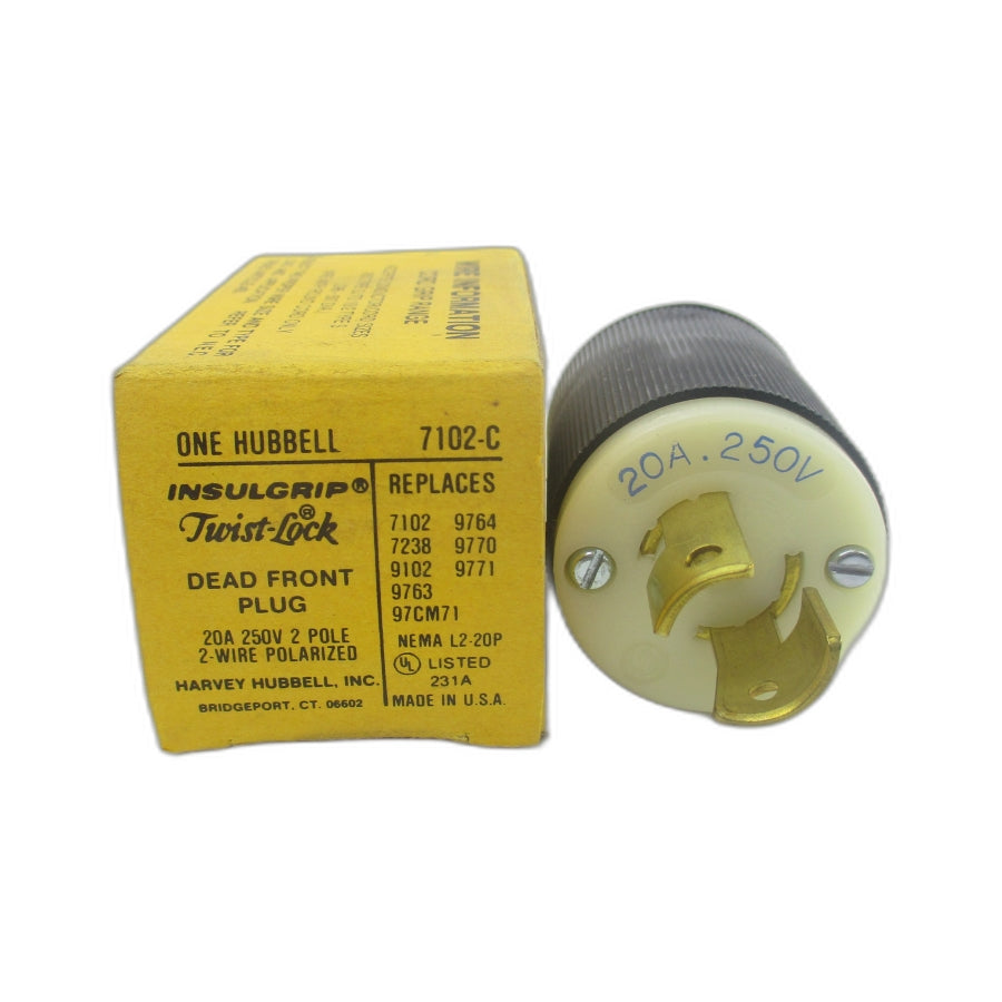 HUBBELL 7102-C 250V 20A NSMP