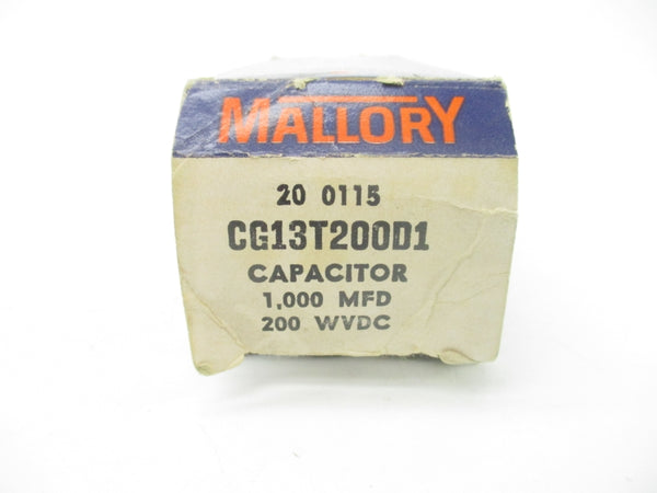 MALLORY CG13T200D1 200VDC NSMP