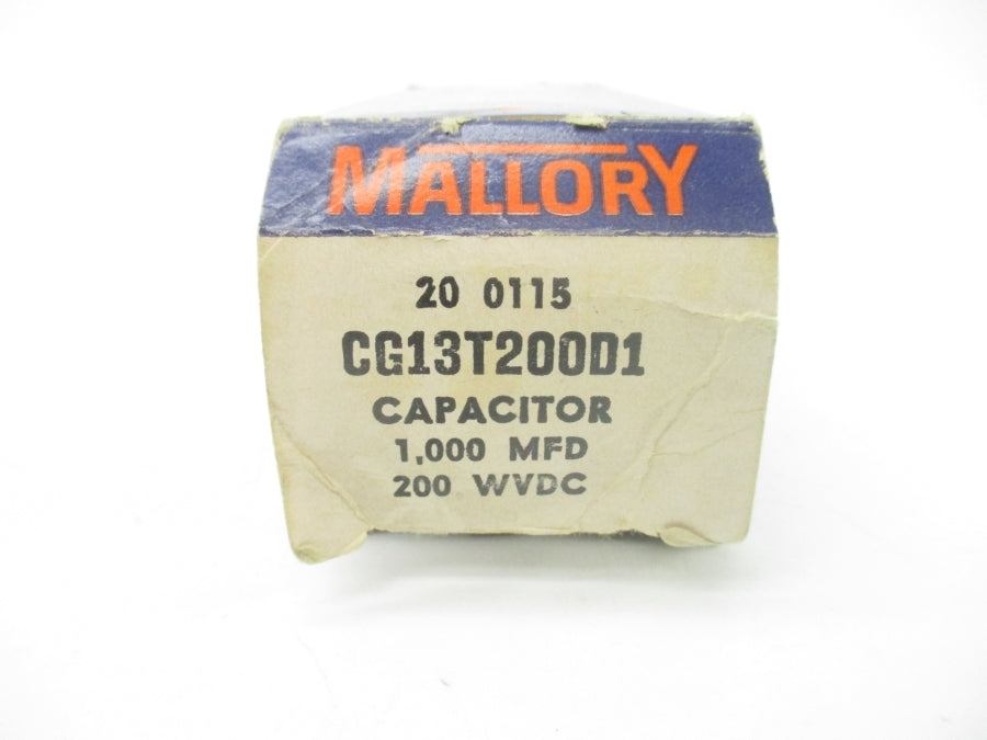 MALLORY CG13T200D1 200VDC NSMP