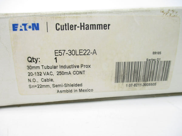 CUTLER HAMMER E57-30LE22-A SER. G1 20-132VAC NSMP