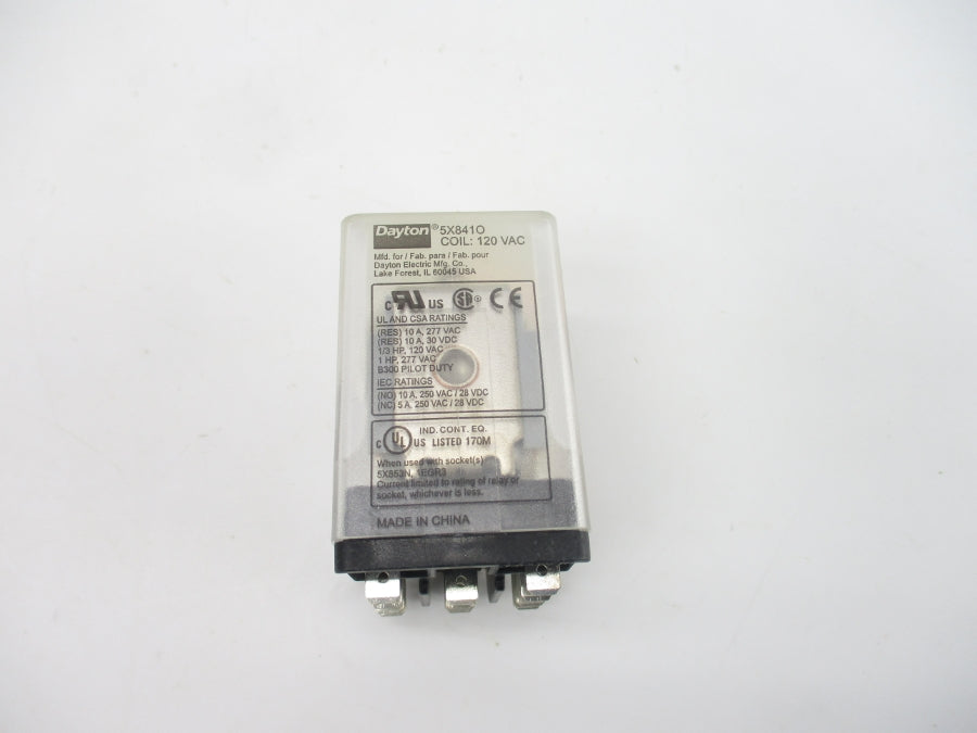 DAYTON 5X841O 120VAC 10A NSMP