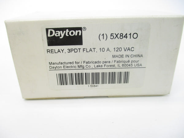 DAYTON 5X841O 120VAC 10A NSMP