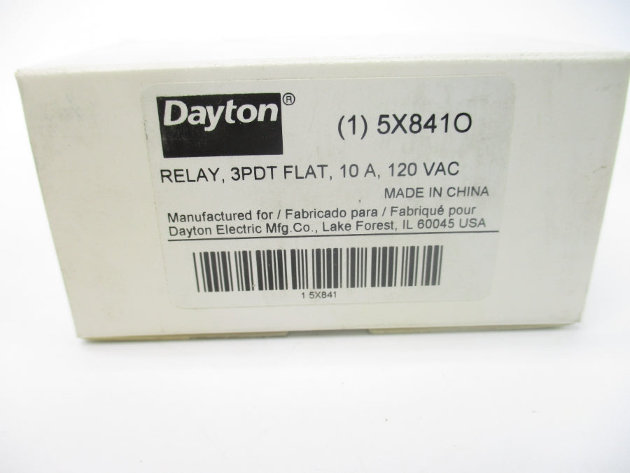 DAYTON 5X841O 120VAC 10A NSMP