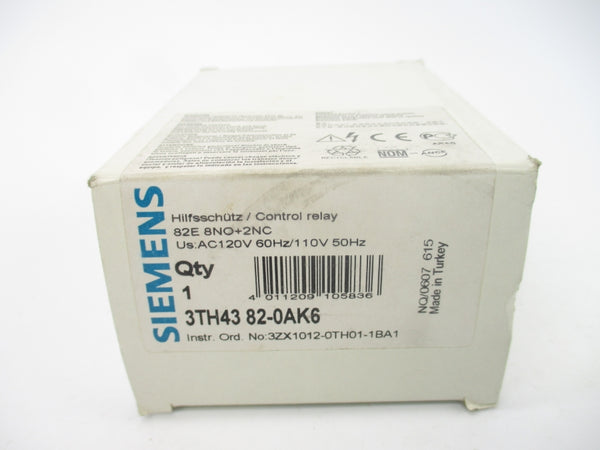 SIEMENS 3TH4382-0AK6 110/120V NSMP
