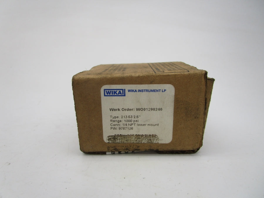 WIKA 9767126 100PSI 1/4" NSMP